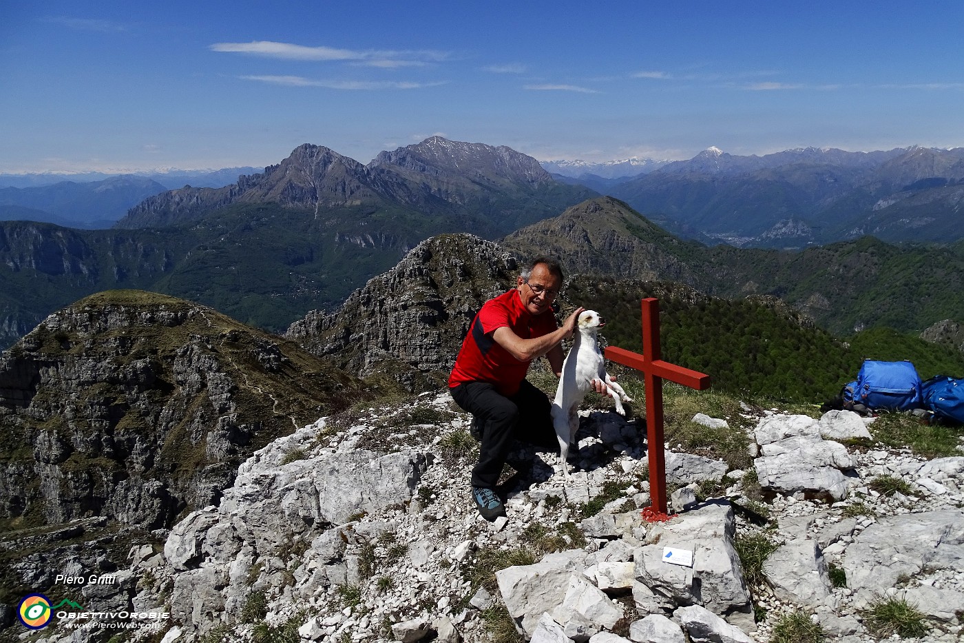 78 Da Punta Stoppani vista su Dente e Cima Pozzi con sfondo Grigne.JPG -                                